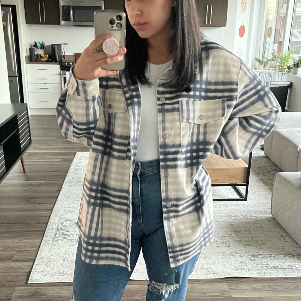 Checkered Shacket - Picture 3 of 7